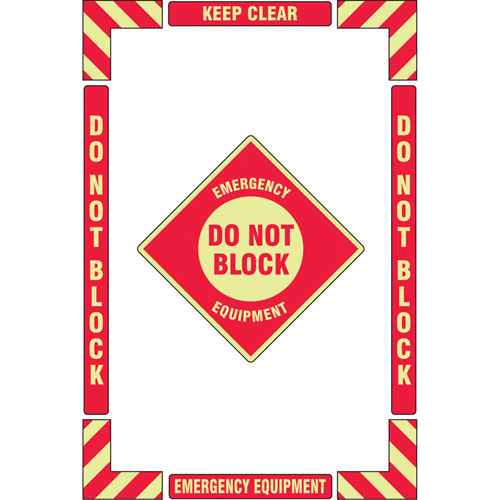 [SGY039] "Emergency Equipment" Floor Marking Kit (SGY039)