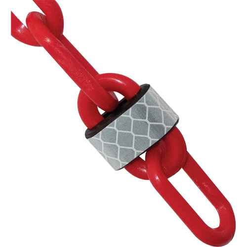 Barrière avec chaîne en plastique réfléchissante de 100 pi (SGY566)