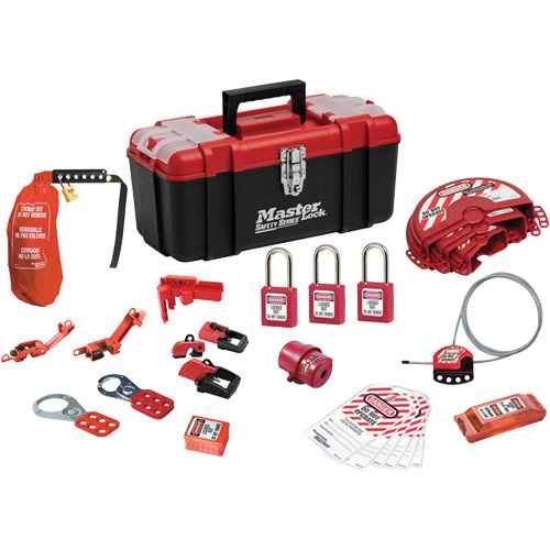 Trousse de cadenassage standard avec cadenas en thermoplastique Zenex(MC) (SGZ642)