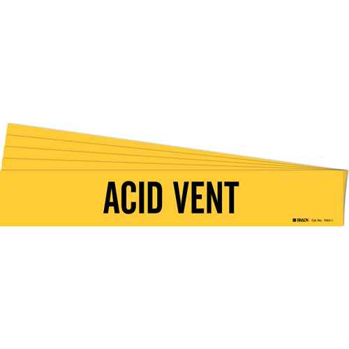 "Acid Vent" Pipe Marker (SH434)