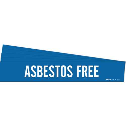[SH490] Marqueur de tuyau «Asbestos Free» (SH490)