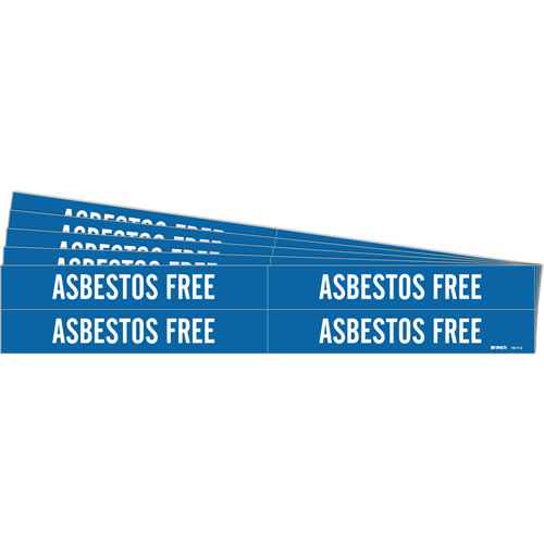 [SH491] "Asbestos Free" Pipe Markers (SH491)