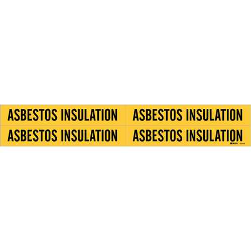 [SH499] Marqueurs de tuyau «Asbestos Insulation» (SH499)