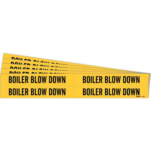 [SH543] "Boiler Blow Down" Pipe Markers (SH543)