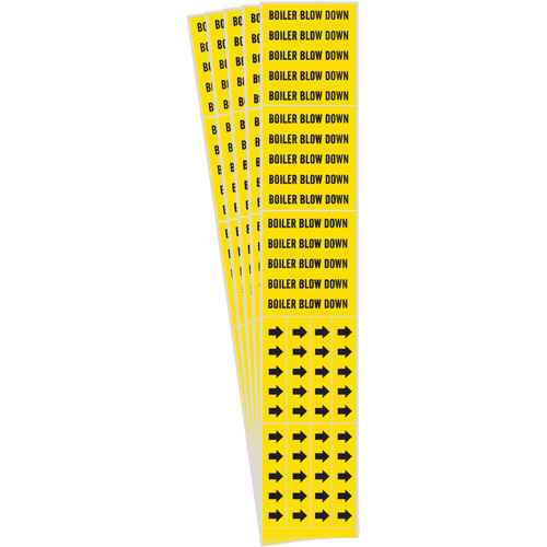 [SH544] "Boiler Blow Down" Pipe Marker (SH544)