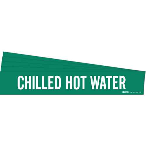 [SH593] "Chilled Hot Water" Pipe Marker (SH593)