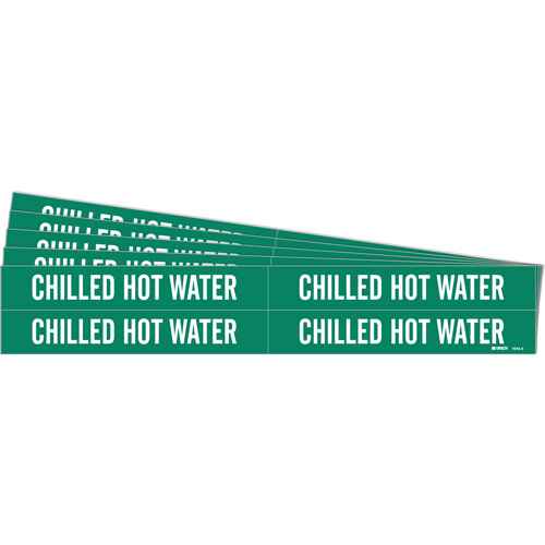 [SH595] "Chilled Hot Water" Pipe Markers (SH595)