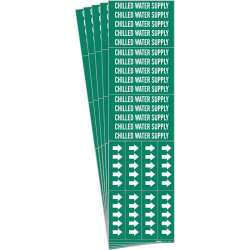 [SH608] "Chilled Water Supply" Pipe Marker (SH608)