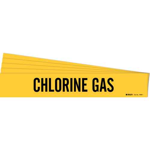 [SH614] "Chlorine Gas" Pipe Marker (SH614)