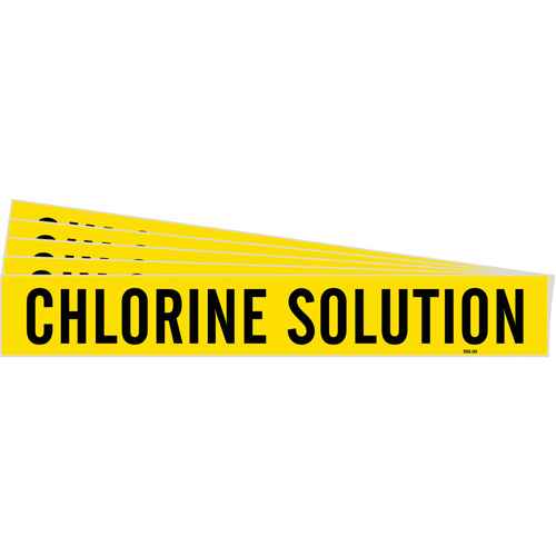 [SH617] "Chlorine Solution" Pipe Marker (SH617)