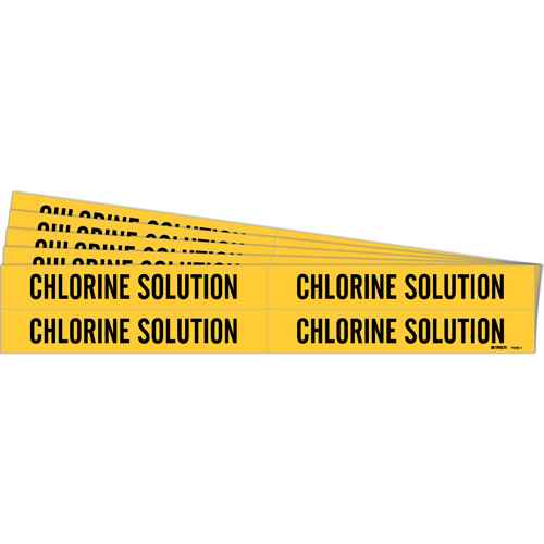 [SH618] "Chlorine Solution" Pipe Marker (SH618)