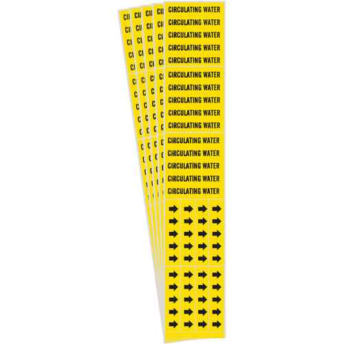[SH628] "Circulating Water" Pipe Marker (SH628)