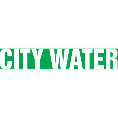 [SH634] "City Water" Pipe Markers (SH634)