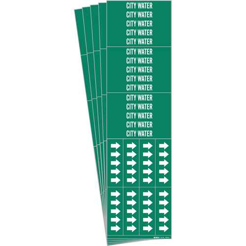 [SH636] "City Water" Pipe Marker (SH636)