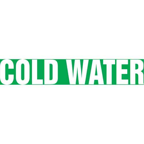 [SH638] "Cold Water" Pipe Markers (SH638)