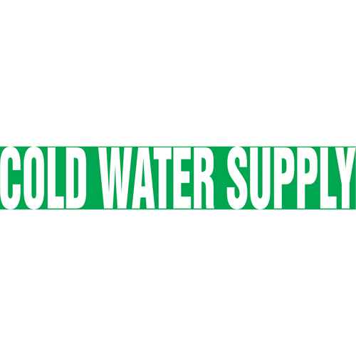 [SH645] "Cold Water Supply" Pipe Markers (SH645)