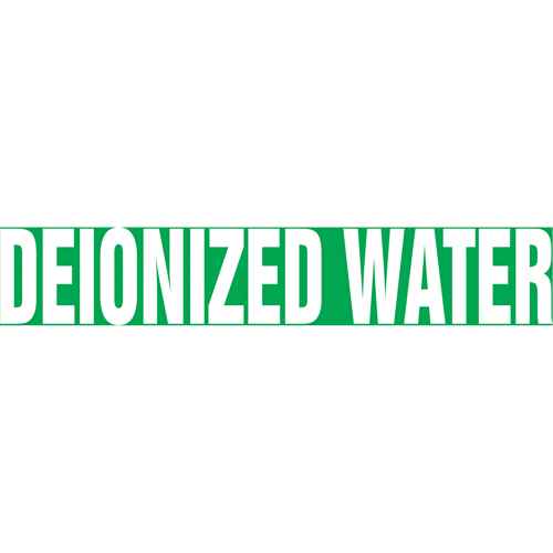 [SH710] "Deionized Water" Pipe Markers (SH710)