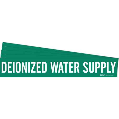 [SH718] "Deionized Water Supply" Pipe Marker (SH718)
