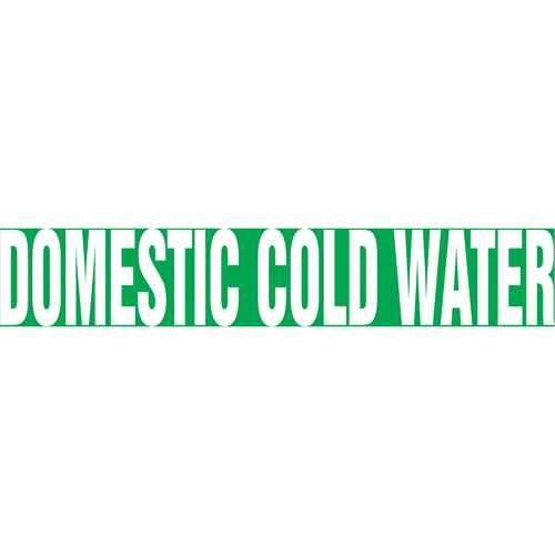[SH754] "Domestic Cold Water" Pipe Markers (SH754)