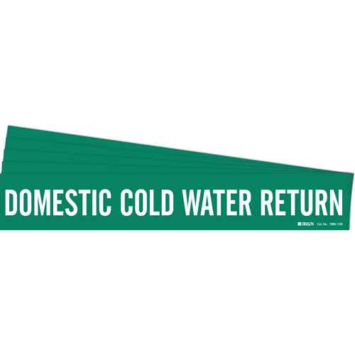 [SH757] "Domestic Cold Water Return" Pipe Marker (SH757)