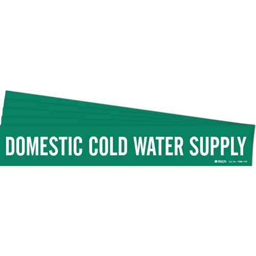 Marqueur de tuyau «Domestic Cold Water Supply» (SH761)