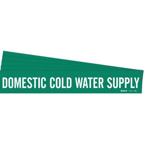 [SH762] "Domestic Cold Water Supply" Pipe Marker (SH762)