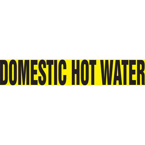 [SH765] "Domestic Hot Water" Pipe Markers (SH765)