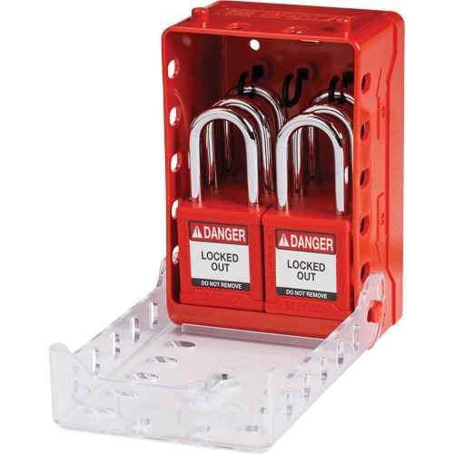 [SHB341] Boîte de cadenassage de groupe ultra compacte avec cadenas de sécurité en nylon (SHB341)