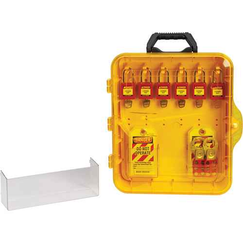 [SHB348] Station de cadenassage avec cadenas de sécurité en nylon utilisant des clés identiques (SHB348)