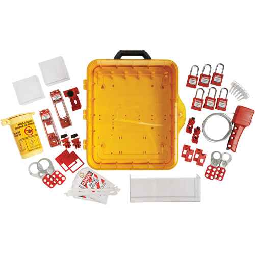 Electrical Lockout Station with Keyed Alike Nylon Safety Lockout Padlocks (SHB352)