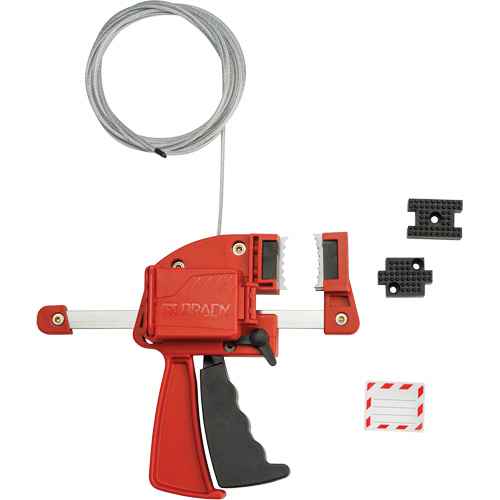 Red Clamping Cable Lockout (SHB864)