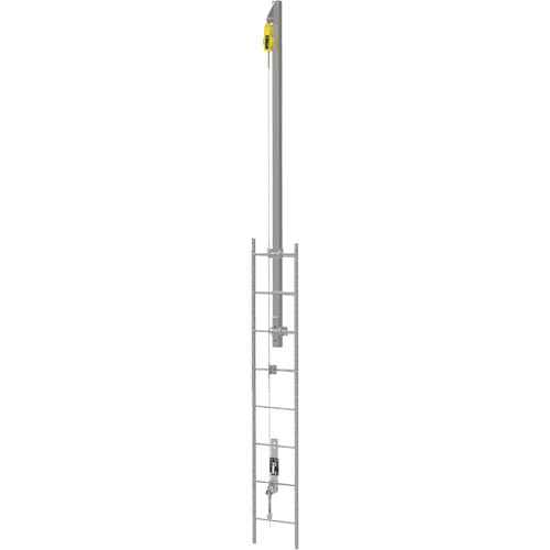 Ensemble de câbles de sécurité pour échelle verticale Latchways(MD) avec avec potence de rallonge pour échelle verticale SRL (SHC062)