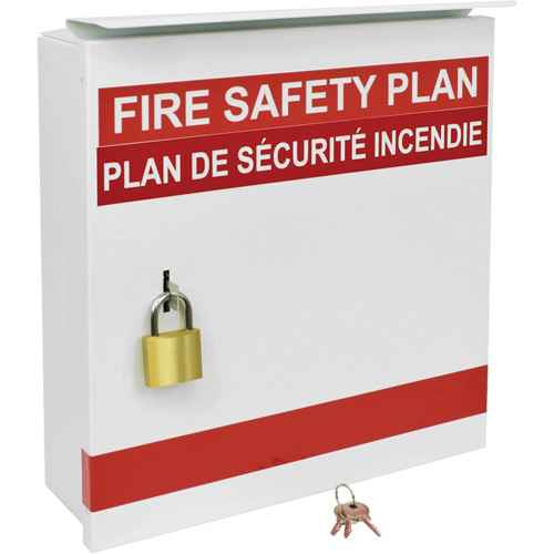 [SHC409] Boîte pour plan de sécurité en cas d'incendie (SHC409)