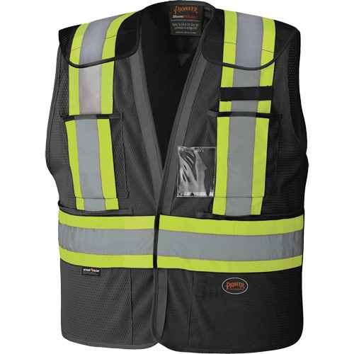 [SHC756] 6933BK Veste de sécurité détachable à épaules tombantes (SHC756)