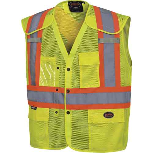 [SHC797] 6939A Drop-Shoulder Safety Vest with Snaps (SHC797)