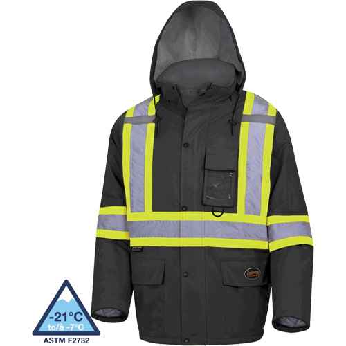 5031BK Waterproof Quilted Safety Parka (SHD440)