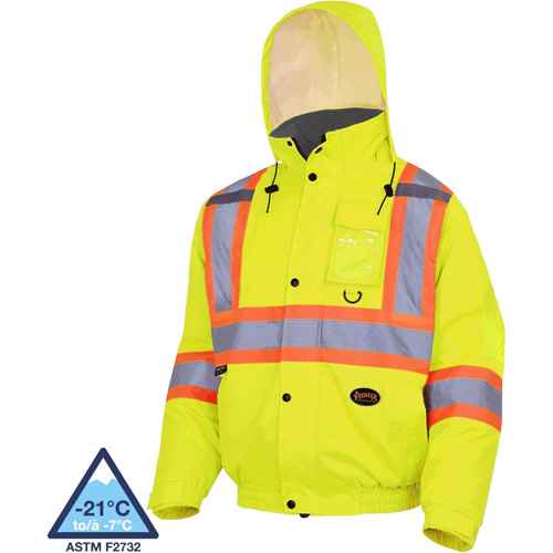 [SHD458] 5033 Veste aviateur de sécurité imperméable et matelassée pour l'hiver (SHD458)