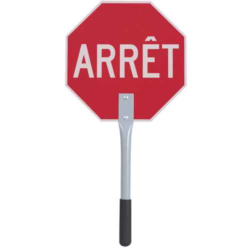 [SHE778] Panneau d’arrêt/ralentissement de circulation – français (SHE778)
