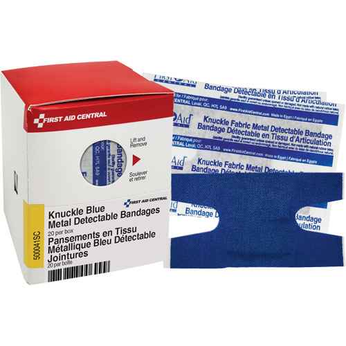[SHE881] Knuckle Blue Detectable Bandages (SHE881)