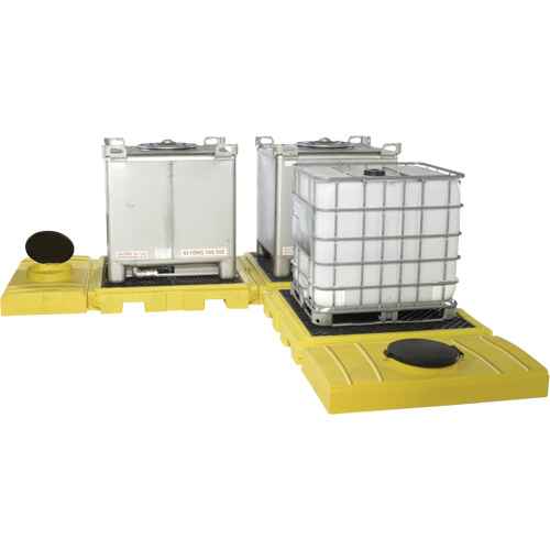 [SHF459] Indoor 3-Tank Ultra-Modular IBC Spill Pallet (SHF459)