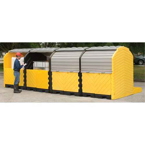 [SHF464] Outdoor 4-Tank Ultra-Modular IBC Spill Pallet (SHF464)