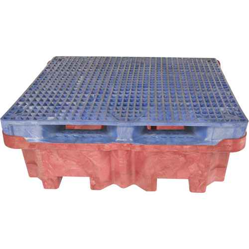 [SHF638] 4-Drum Ultra-Spill King® Flat Deck Spill Pallet (SHF638)