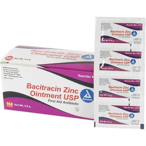 [SHG029] Tampons de premiers soins au bacitracin et zinc (SHG029)