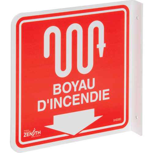 [SHG583] 90° Projecting "Boyau d'Incendie" Sign (SHG583)
