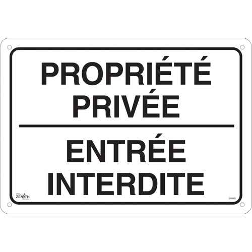 [SHG605] "Propriété privée" Sign (SHG605)