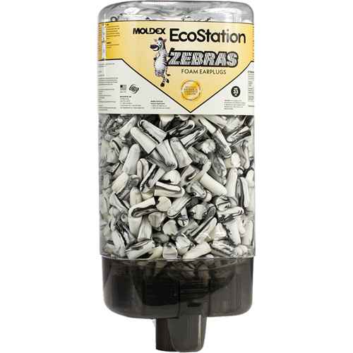 [SHH488] Distributeur de bouchons d'oreilles EcoStation(MD) avec des bouchons d'oreilles Zebras(MC) (SHH488)