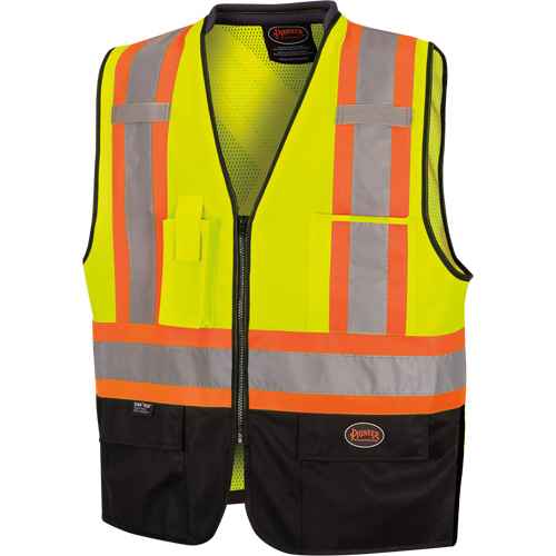 [SHI006] 6895 High-Visibility Zip Front Bi-Colour Safety Vest (SHI006)