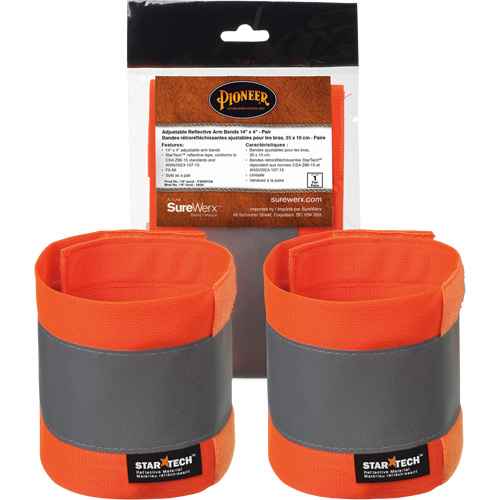 [SHI034] 140A High-Visibility Orange Adjustable 14" X 4" Reflective Armband (SHI034)