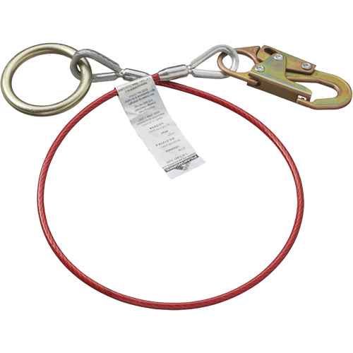 [SHK849] AS-21210-6 6' Cable Anchor with Snap Hook & O-Ring (SHK849)