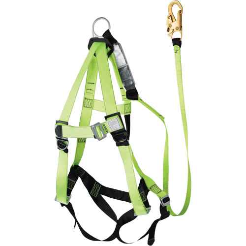 [SHK860] FBH-10000A6440-4 4' Class A Harness & Lanyard with 350 lbs. Capacity (SHK860)